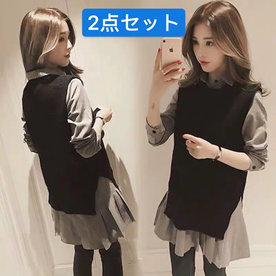 Qoo10 ワンピース レディース きれいめ 秋冬 レディース服