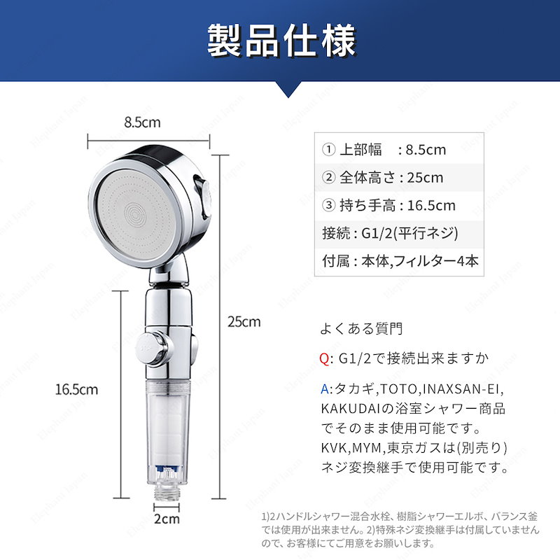 驚きの価格が実現！ シャワーヘッド 交換フィルター4本セット FT-047FZ-S1 専用交換品 discoversvg.com