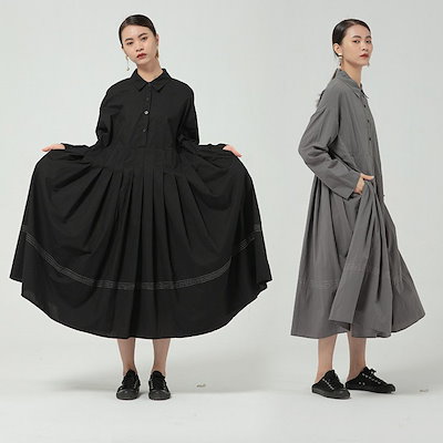 Qoo10 シンプルながらもデザイン性のあるワンピー レディース服