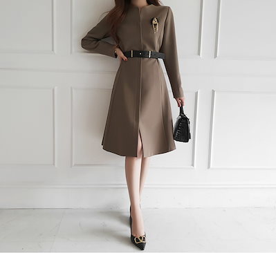 Qoo10 ジッパーベルトワンピース ジッパーベルトワンピース レディース服 Qoo10 ジッパーベルトワンピース ジッパーベルトワンピース レディース服