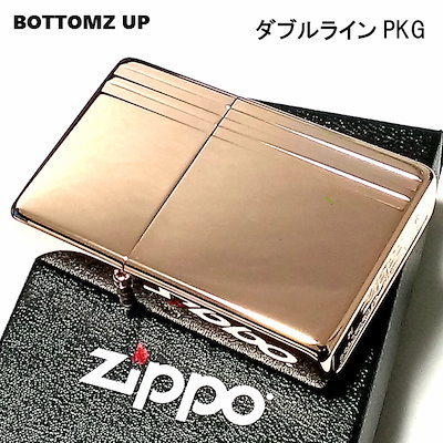 オンライン限定商品 ジッポーzippoライターボトムアップジッポダブルラインピンクゴールド両面加工ミラー仕上げおしゃれプレゼントメンズレディース女性かっこいいギフト その他 Coyhispublishing Com