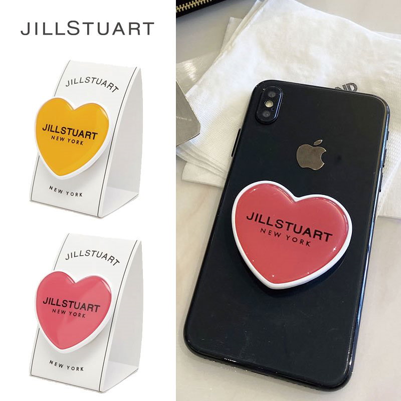 Qoo10 Jillstuart Jaho0f79 ジルスチュアート スマホグリップ ハート レタリング ロゴ グリップフリック Griptok スマートトーク スマホアクセサリー 韓国ファッション