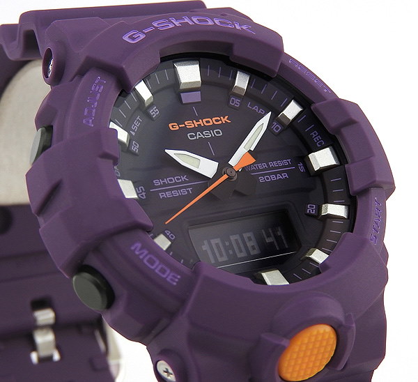 Qoo10 レビュー記入で当店3年保証casio カシオ G Shock Gショック Ga 800sc 6a メンズ 腕時計 アナログ デジタル 紫 パープル 海外モデル プレゼント 男性 ギフト