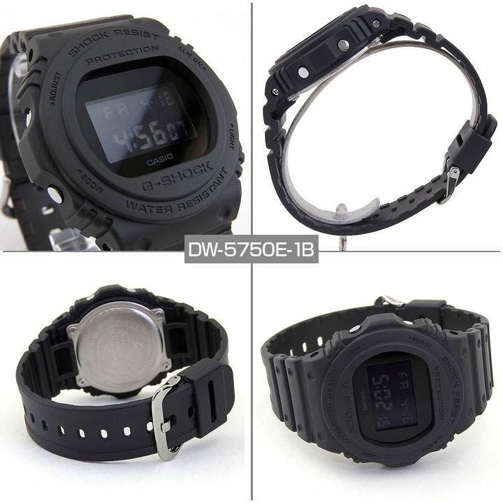 Qoo10 送料無料 ペアウォッチ Casio カシオ G Shock Gショック Dw 5750e 1 Dw 5750e 1b 腕時計 メンズ レディース 時計 ブラック 黒 デジタル 海外モデル