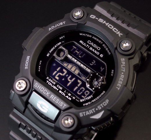 Qoo10 Casio G Shock カシオ Gショック メンズ ソーラー電波腕時計 タイドグラフムーンデータ搭載 ブラック Gw 7900b 1 海外モデル