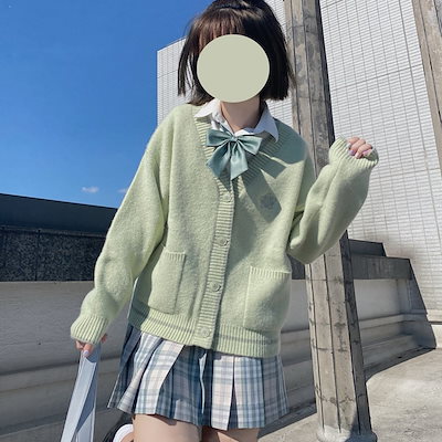 Qoo10 スクール カーディガン レディース学生 レディース服