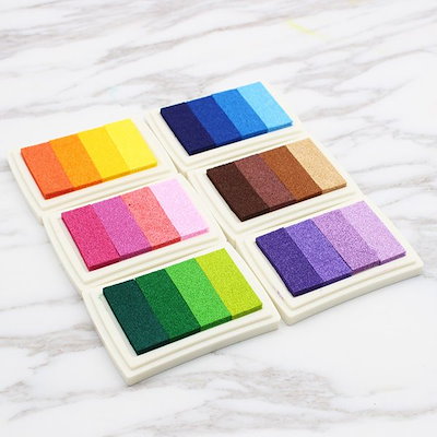 Qoo10 スタンプ台 油性 グラデーションカラー 文具 Qoo10 スタンプ台 油性 グラデーションカラー 文具