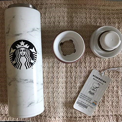 Qoo10 スターバックス Starbucks 韓国商品 大理石ホワイトタンブラー500ml 限定デザイン ポータブル