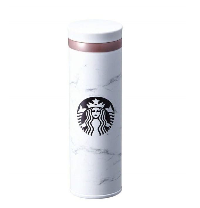 Qoo10 スターバックス Starbucks 韓国商品 大理石ホワイトタンブラー500ml 限定デザイン ポータブル