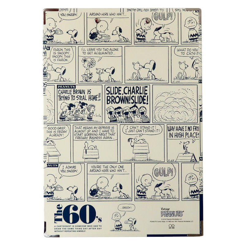 Qoo10 スヌーピー クリップボード 縦型 バインダー 70周年記念 60年代 ピーナッツ サンスター文具 用箋挟 かわいい キャラクターグッズ通販 シネマコレクション