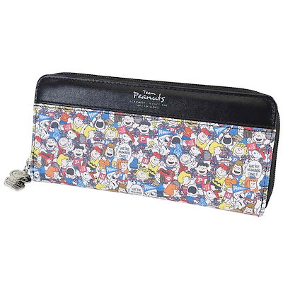 Qoo10 スヌーピー 長財布 ラウンドファスナーロ キッズ