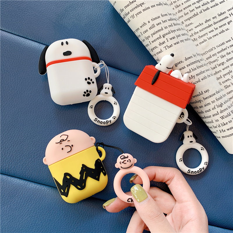 Qoo10 スヌーピー Snoopy Airpods Pro1 2ケース 韓国ファッション Bluetoothのイヤホーンケース 収納 保護 防塵 耐衝撃 キズ防止 落下防止