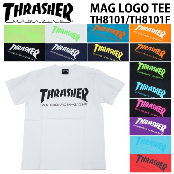 Qoo10 スラッシャー マグ ロゴ Tシャツ メンズ Thrasher Mag Logo S S Tee Th8101 Thrasher12 ゆうパケット 郵2