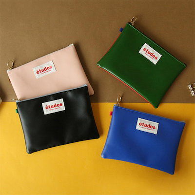 Qoo10 Etudes Two Tone Pouch M Two Tone Pouch バッグ 雑貨