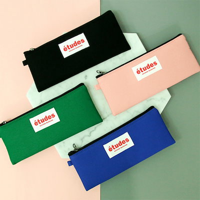 Qoo10 Etudes Flat Pencil Pouch Flat Pencil Pouch 文具