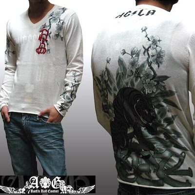 48 割引新品即決 セールa Gエーアンドジーメンズトップス長袖vネックニットトラサファリcreamセーターla発海外セレブ多数着用雑誌掲載プレミアムアクセサリージュエリーブラ トップス メンズファッション Coyoterungolf Com