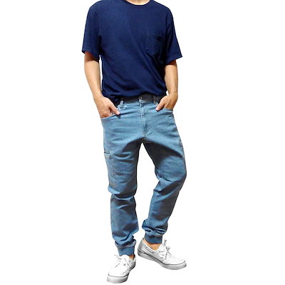 Qoo10 タルテックス ジョガーパンツ デニム カーゴパンツ サ メンズファッション