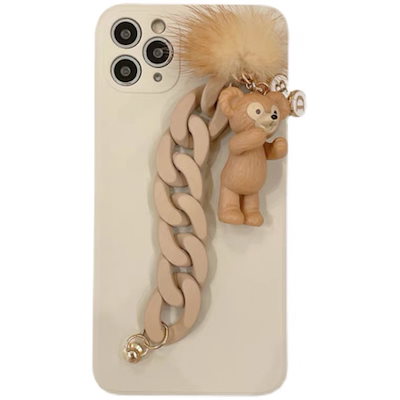 Qoo10 ダッフィーベアスターデルブレスレットip スマホケース 保護フィルム