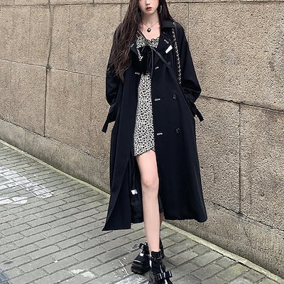 トレンチコート レディース スプリングコート 春コート フード付き アウター 前開 ファッション 19 代 30代 40代 40代 50代 Nullsult No