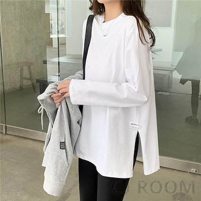 Qoo10 チュニック レディース ロングtシャツト レディース服