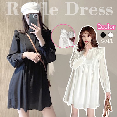 Qoo10 チュニック ワンピース レディース シャ レディース服