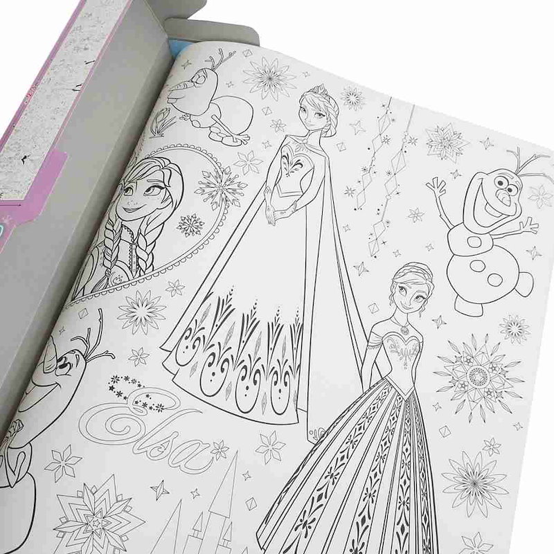 Qoo10 アナと雪の女王2 ビッグ 塗り絵 シート