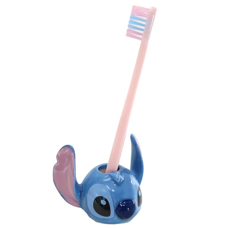 Qoo10 スティッチ ダイカット 歯ブラシスタンド 洗面用具 ディズニー サンアート 歯ブラシ立て キャラクター グッズ シネマコレクション
