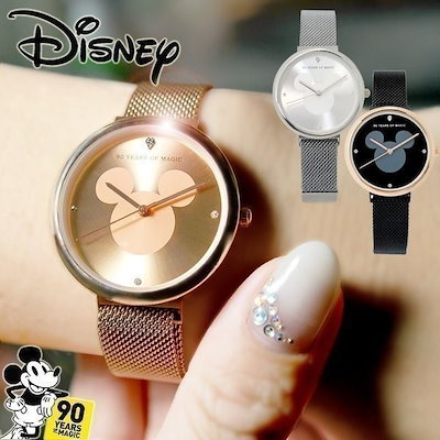 Qoo10 ディズニー ダイヤモンド 腕時計 ミッキー ディズ 腕時計 アクセサリー
