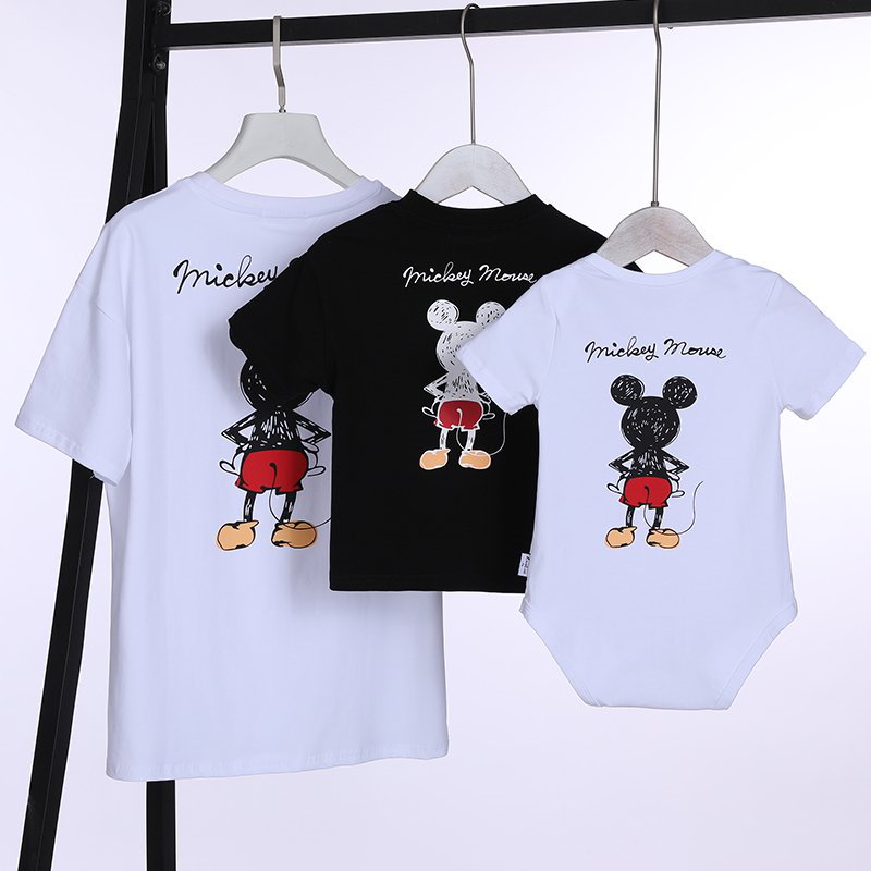 Qoo10 ディズニー Tシャツ 親子tシャツ ペア