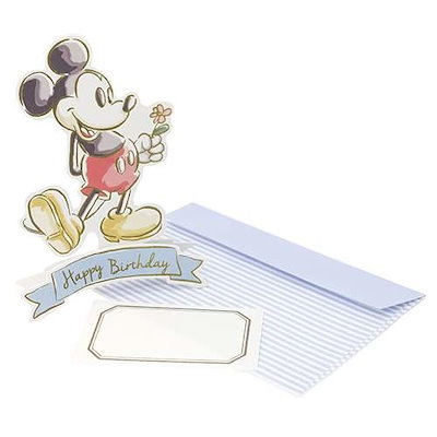Qoo10 ディズニー ミッキーマウス グリーティングカードスタ 文具