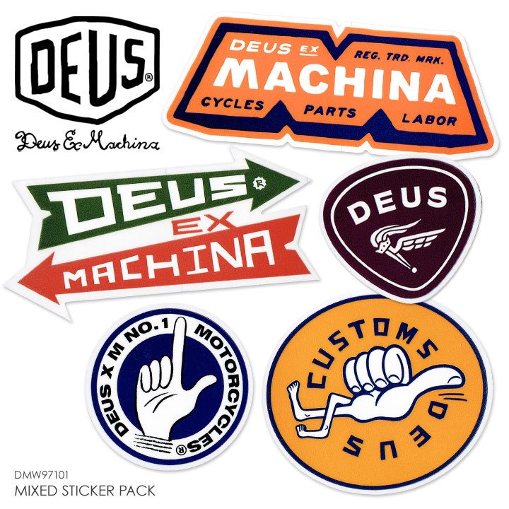 Qoo10 Deus Ex Machina デウスエクスマキナ ステッカー Mixed Sticker Pack 19秋冬 マルチ