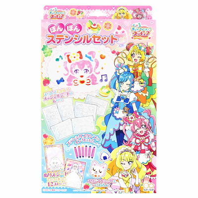 超爆安 知育教材 デリシャスパーティプリキュア知育玩具ぽんぽんステンシルセットアニメキャラクターグッズ Www Ilas Edu Tt