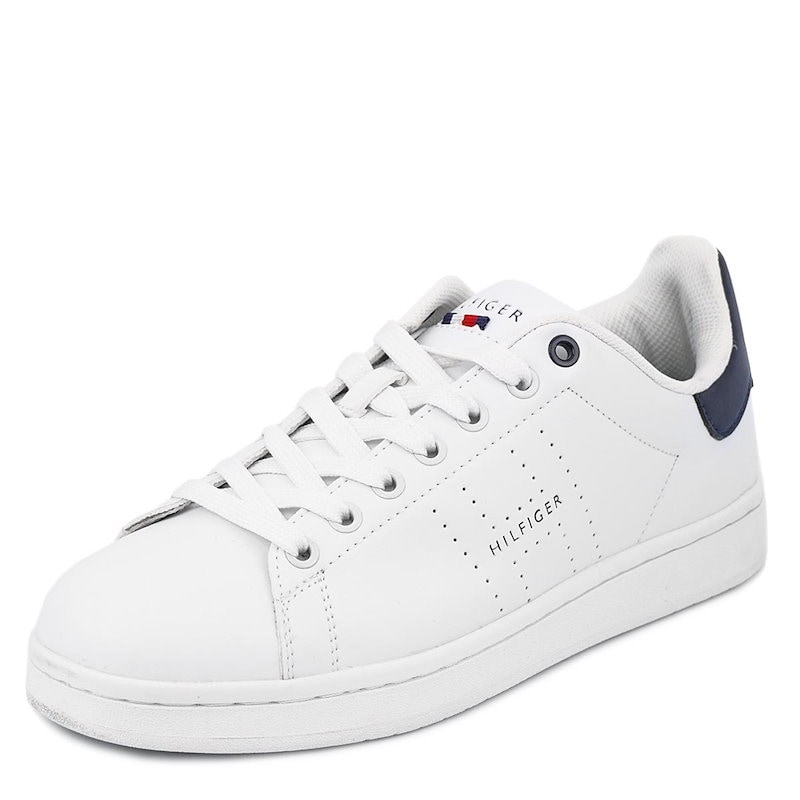 Qoo10 Tommy Hilfiger トミーヒルフィガー スニーカー Liston Shoes メンズ 男性 靴 ローカット シューズ White Navy ホワイトネイビー 8 10 送料無料 並行輸入