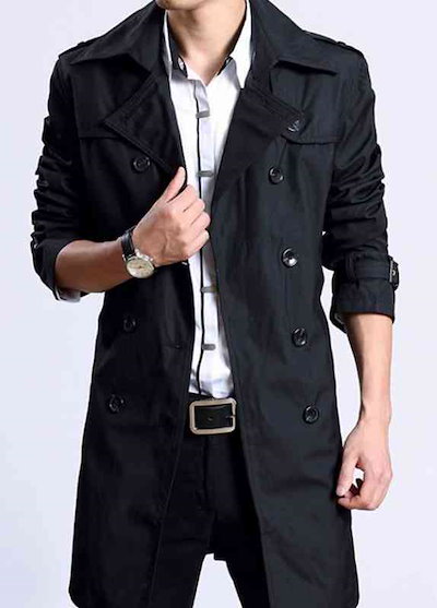 Qoo10 トレンチコート メンズ カジュアル スー メンズファッション