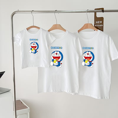 日本正規品 トップス ドラえもん半袖tシャツ親子服トップスカジュアルプリント韓国ファッション子供服家族 Www Western Irrigation Com