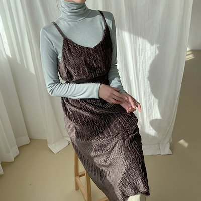 Qoo10 ナイン Nain Op 5507 ベルベ レディース服