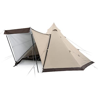 高評価 キャンプ用品 ネイチャーハイクnaturehikeワンポールテント八辺形ピラミッド型テント6人用雪スカート付きファミリーキ Chaithanyaclasses Com