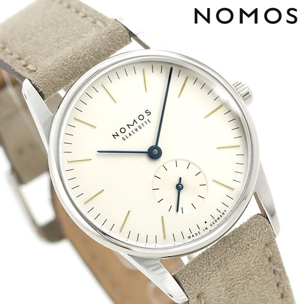 Qoo10 ノモス Nomos ドイツ製 手巻き 322 オリオン 33mm レディース 腕時計 Or1a3gw233 シルバーグレージュ 時計