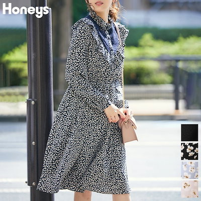 Qoo10 ハニーズ レース切替ワンピース Web限定llサイ レディース服