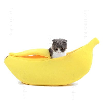 Qoo10 バナナ型 ペットベッド 猫 ペットハウス ペット