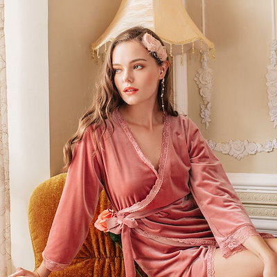 新品本物 その他インナー パジャマレディースベロアワンピースルームウェアネグリジェナイトウェア部屋着インナー長袖 Sjemenarna Net