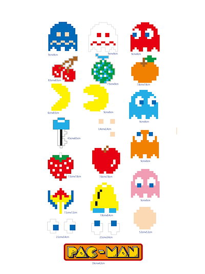 Qoo10 Pac Man Premium Sticker Pac Man Sticker 日用品雑貨