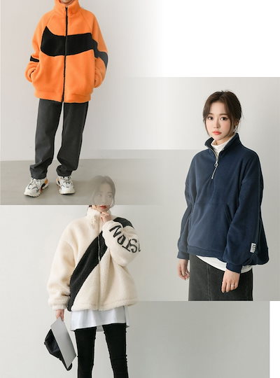 Qoo10 パーカー韓国のファッションアウターショー レディース服