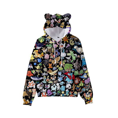 Qoo10 パーカー 長袖 グッズ ポケモン ピカチ キッズ