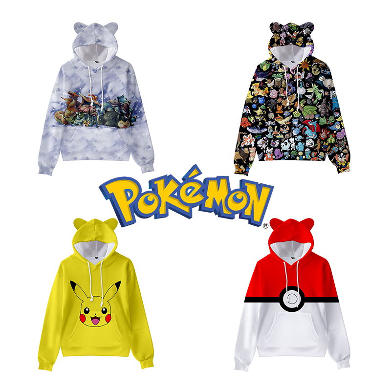 Qoo10 パーカー 長袖 秋服 裏起毛 グッズ ポケモン ピカチュウ カビゴン ハロウィン コスプレ 子供服 キッズ ルームウェア レディース メンズ
