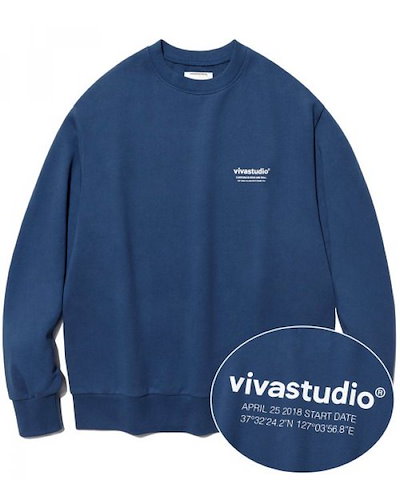 indigo blue sweatshirt