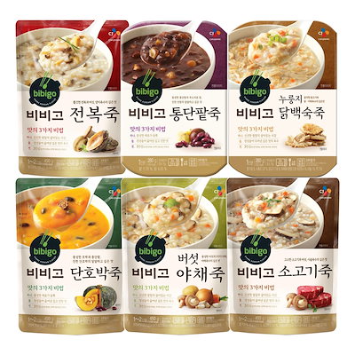 Qoo10 ビビゴ ビビゴお粥 韓国お粥6種 食品