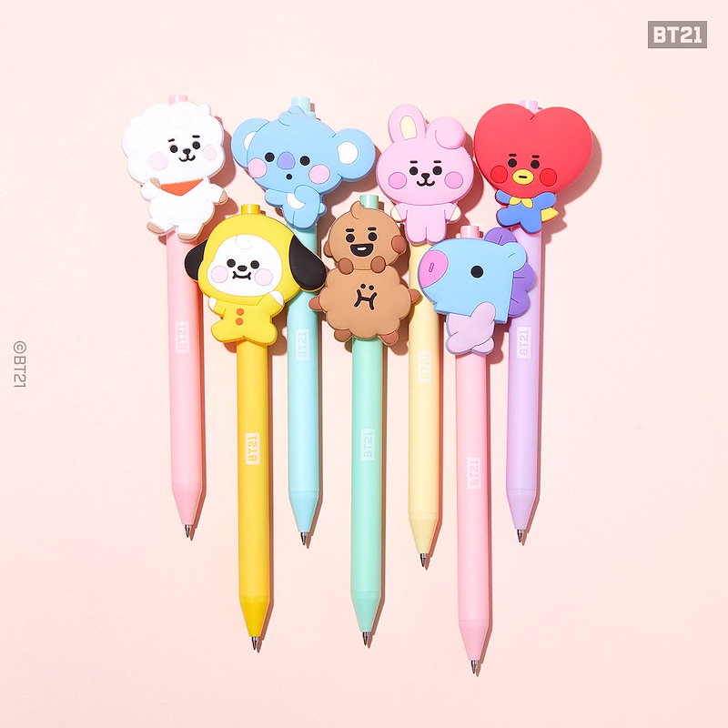 Qoo10 公式bt21bt21 Baby ベビー ジェルペン ボールペン ペン Bts 防弾少年団 Monopoly Koya Rj Shooky Mang Chimmy Tata Cooky