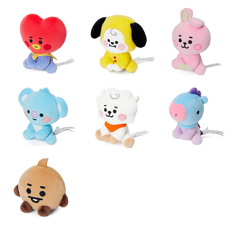 Qoo10 Bt21 公式 商品 ベビーお座りぬいぐるみ 12cm Tata Chimmy Shooky Rj Cooky Koya Mang 人形 インテリア 子供 赤ちゃん キャラクター クッション 可愛い