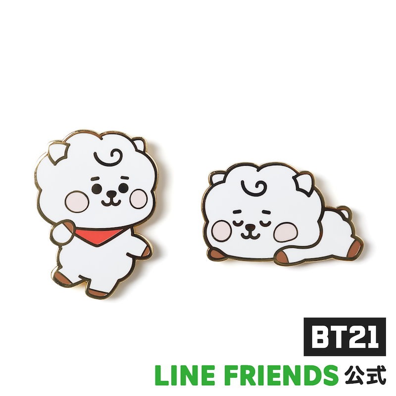 Qoo10 Bt21 公式 商品 ベビーメタルバッジ Rj Bt21 キャラクター かわいい おしゃれ